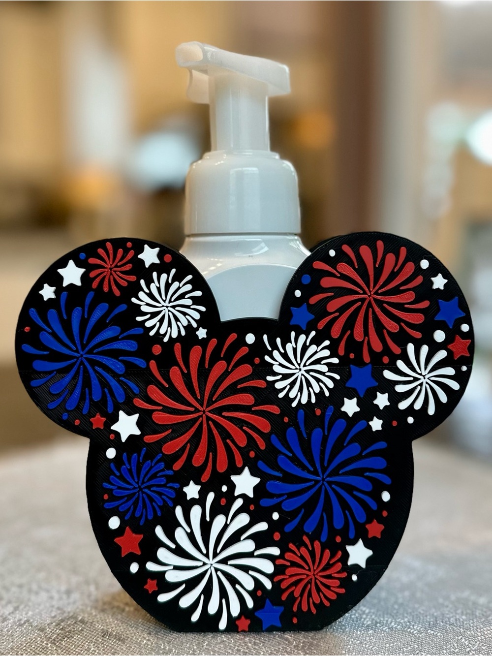 Disney Mickey 4th of July Firework Soap Holder for Bath & Body Works Bottle